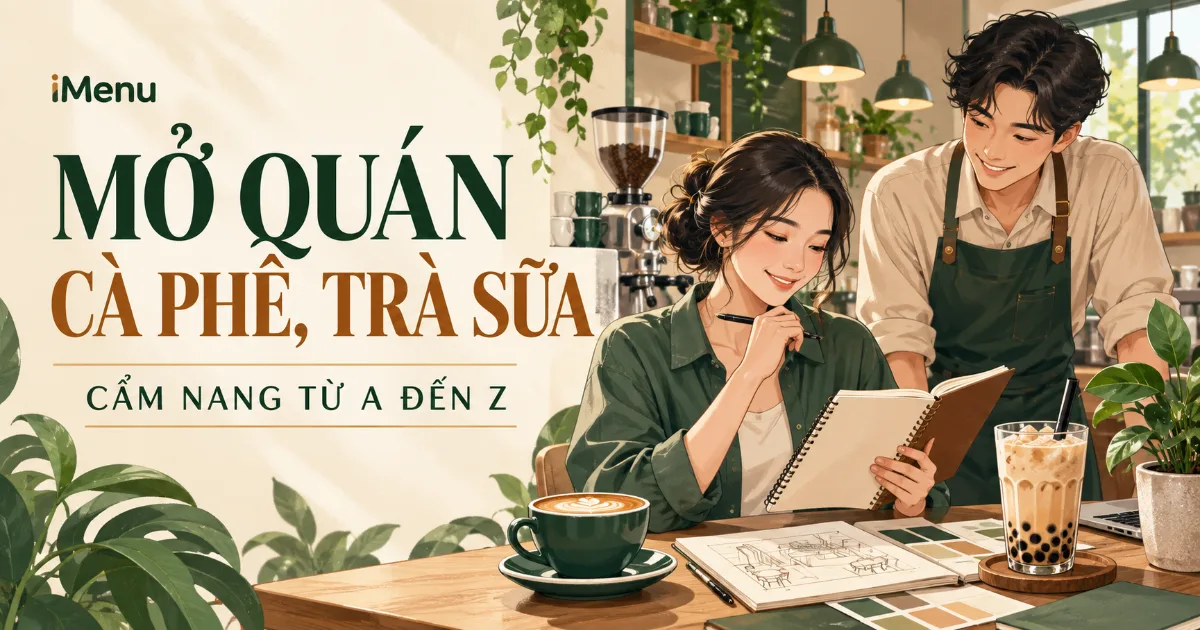 Cẩm nang mở quán cà phê, trà sữa từ A đến Z: chủ quán và barista lập kế hoạch bên quầy pha chế